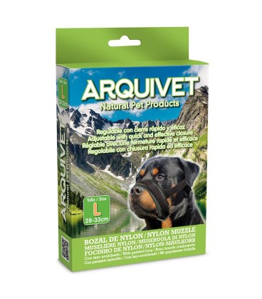 Bozal nylon con lazo acolchado - L