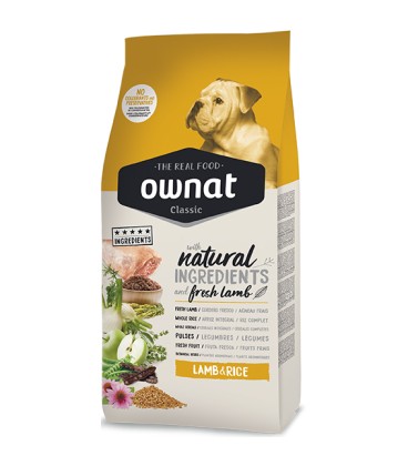 OWNAT DOG CLASSIC CORDERO & ARROZ 12KG
