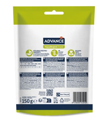 ADVANCE HYPOALLERGENIC SNACK 150.GR