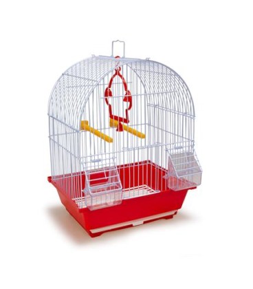 JAULA VERCELLI  Medidas 30 x 23 x 39 cm ARQUIVET -ROJO