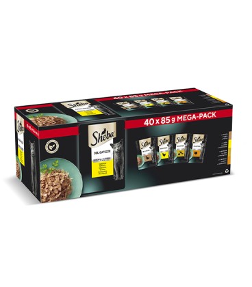 SHEBA DELICATEZZE (40x85GR) MEGA-PACK