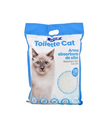 ARENA DE SILICE TOILETTE CAT 7,5KG PARA 120 DIAS
