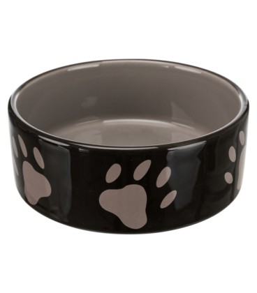 COMEDERO CERAMICO HUELLAS 08,.L. .MARRON/TAUPE-MEDIANO