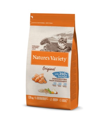 NATURE"S VARIETY ORIGINAL STERILIZED SALMON ADULT  1,25.KG