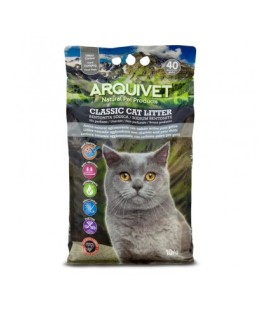 Classic Cat Litter 10 Kg - Arena 100% natural aglomerante con carbón activo para gatos - Producto premium