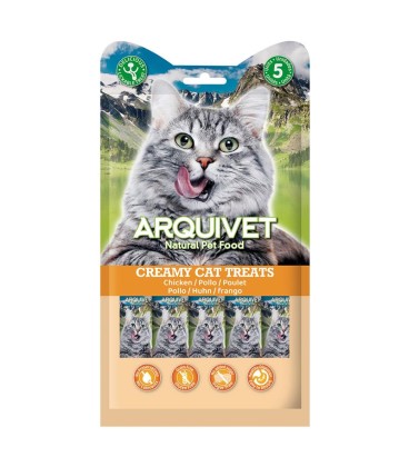 Creamy Cat Treats - Snack cremoso de pollo (bolsa 5 sobres de 14 g)