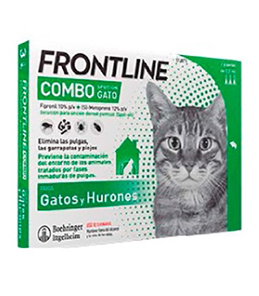 FRONTLINE SPOT ON COMBO GATO ( 3 PIPETAS )