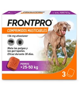 FRONTPRO COMPRIMIDOS-MASTICABLES 25-50.GR,3/UNIDAD-136.mg