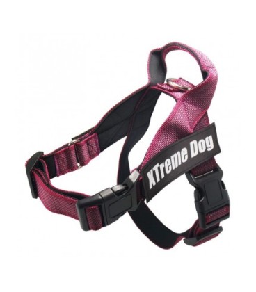 Arnés Xtreme CLASSIC Dog Rosa M (58-76cm)