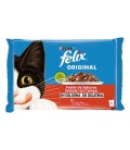 FELIX ORIGINAL FESTIN DE SABORES EN GELATINA (4 X 85 GR)