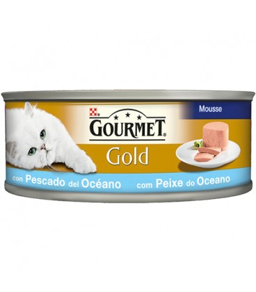 GOURMET GOLD MOUSSE PESCADO OCEANO . 85 GR