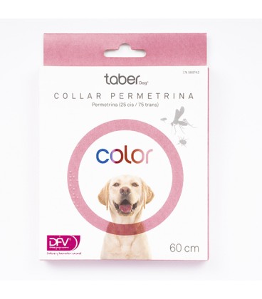 TABERDOG COLLAR PERMETRINA 60 CM (ROSA)