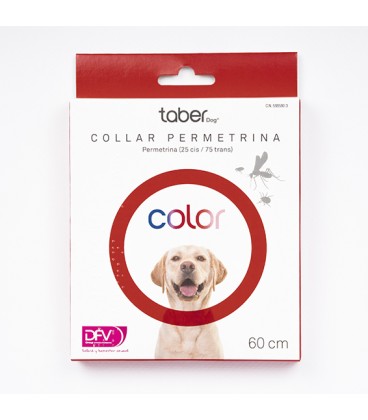 TABERDOG COLLAR PERMETRINA 60 CM (ROJO
