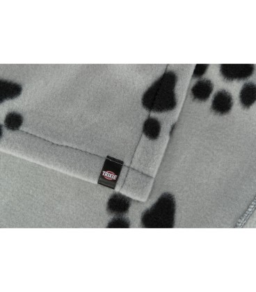 MANTA BARNEY ,150 x 100.cm GRIS CLARO-/NEGRO