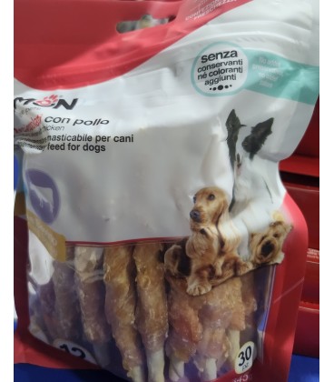 Rollitos Pollo-Bovino( 12 cm -de 30 Pieza/345.gr)