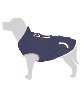 Forro Polar Elástico para perros Azul "Tubqal" M - 30 cm - Protege del frío