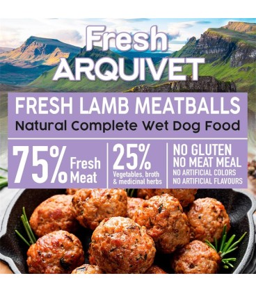 Fresh Lamb Meatballs - Albóndigas con cordero, zanahorias y boniato - 400g