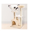 Rascador con cama extraíble "Nude" - 49 x 40 x 97 cm