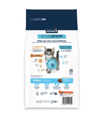 ADVANCE CAT KITTEN De 2 a 12 meses de edad