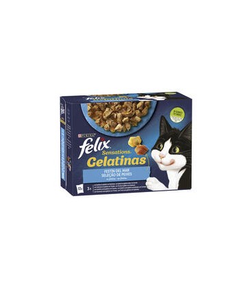 PURINA FELIX SENSATIONS GELATINA 12x85.GR